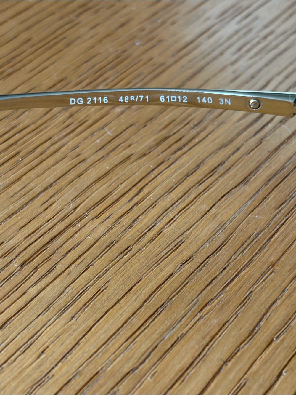 Dolce & Gabbana Aviator Green/Brown/Gold Sunglasses with Logo on side - Picture 3 of 4
